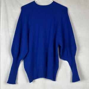 Blue Apparis High Neck Dolman Sleeve Sweater